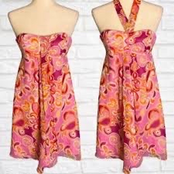 Lilly‎ Pulitzer Pink Paisley Silk Dress – Size 10 - Picture 1 of 4